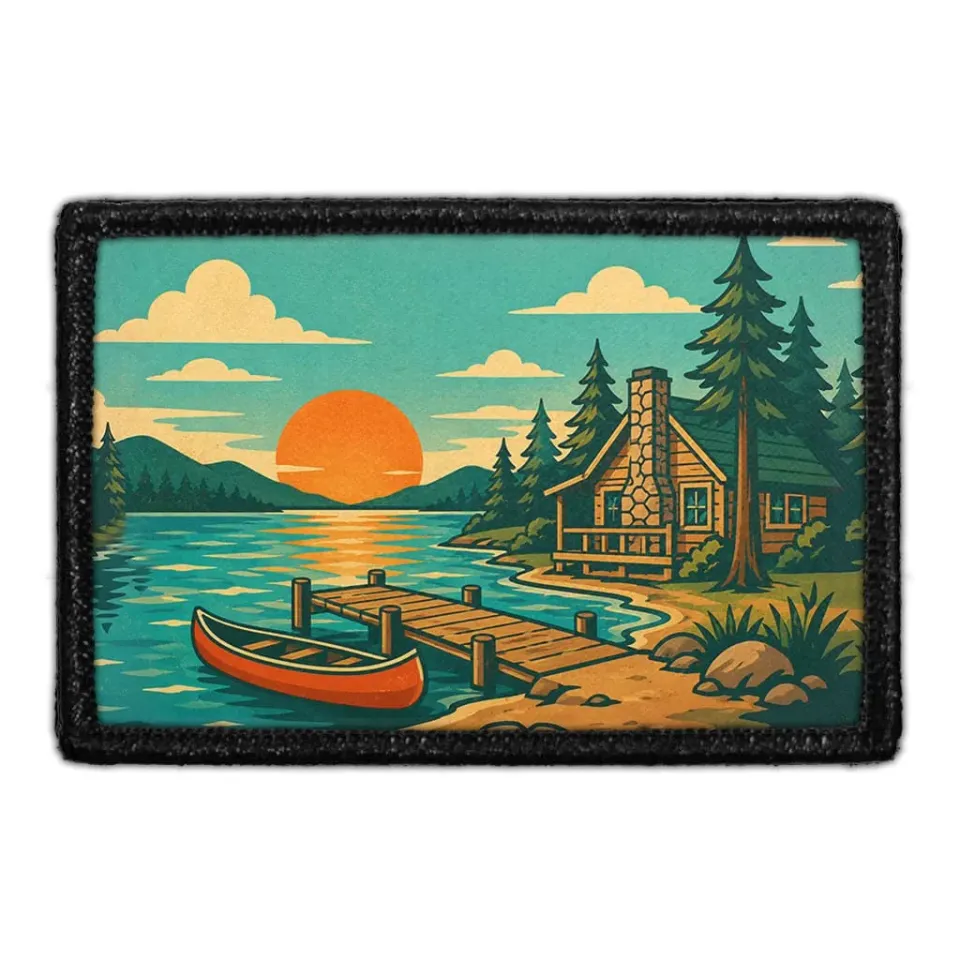 Pull Patch Cabin Season patch hytte outdoor