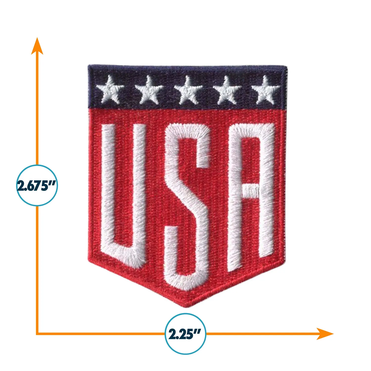Vagabond Heart United States strygemærke 68x57 mm broderet