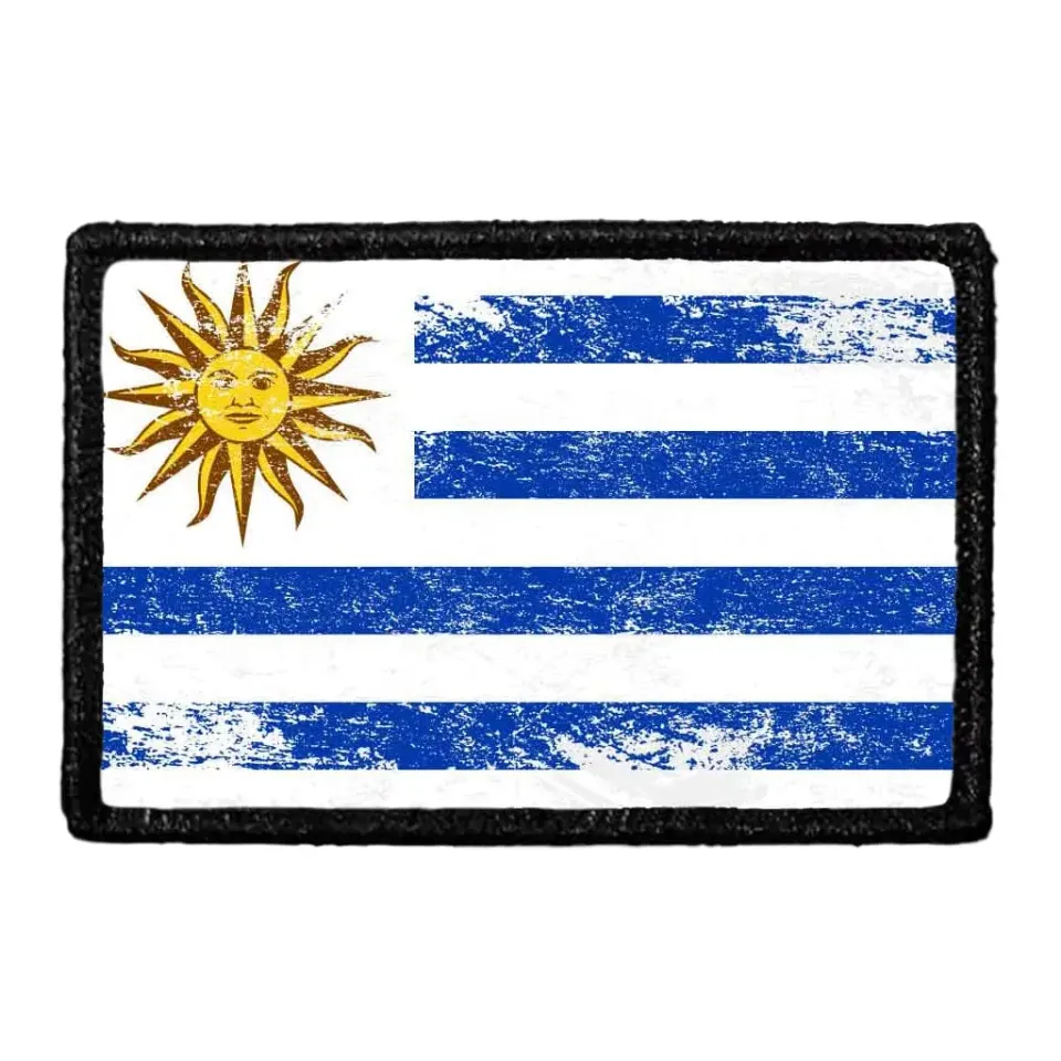 Pull Patch Uruguay Flag patch farvet vintage velcro