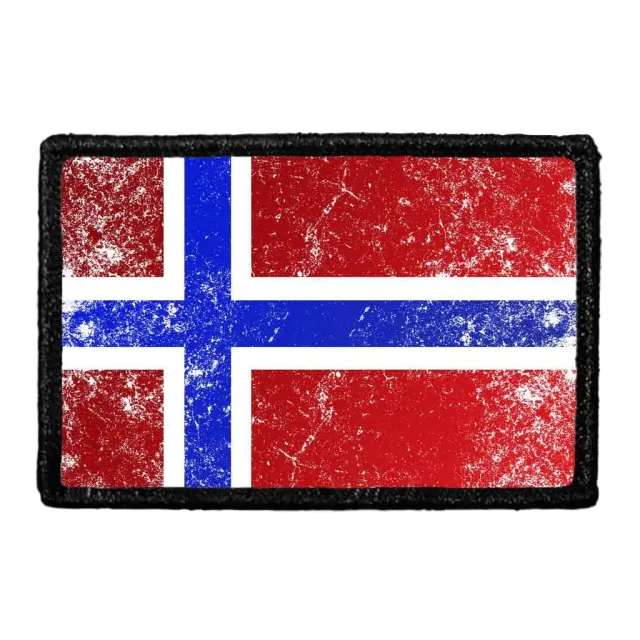 Pull Patch Norway Flag patch farve vintage velcro