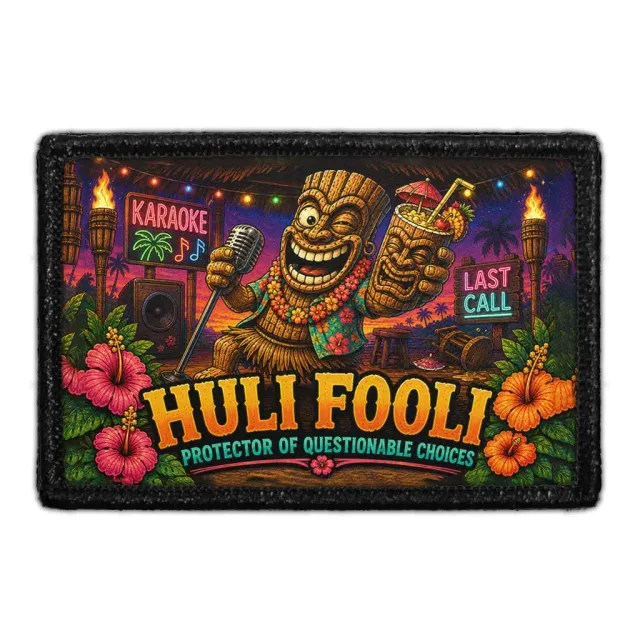 Pull Patch Huli Fooli patch velcro 3x2 tommer