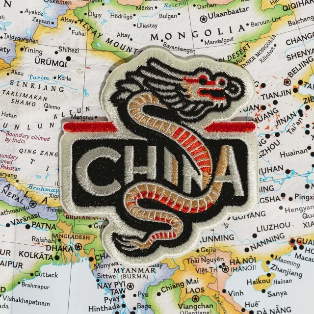 Vagabond Heart China strygemærke 76x70 mm broderi
