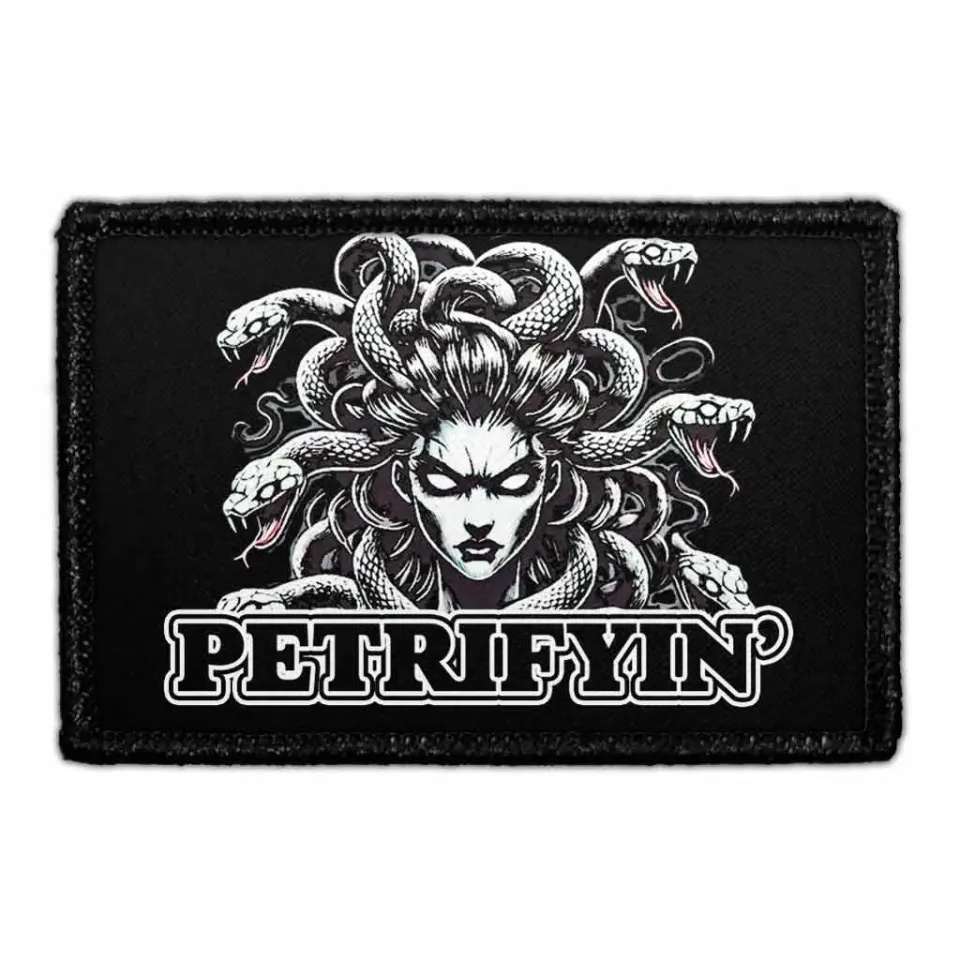 Pull Patch Petrifyn Medusa patch velcro halloween