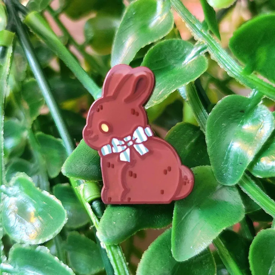 Appleminte Chocolate Bunny pin mini 1 tomme