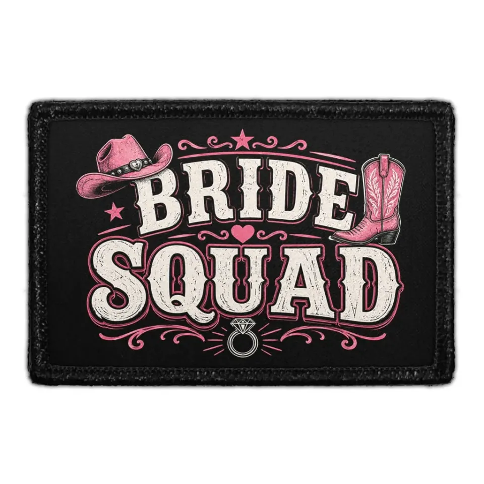 Pull Patch Bride Squad Western patch 7,6x5 cm polterabend