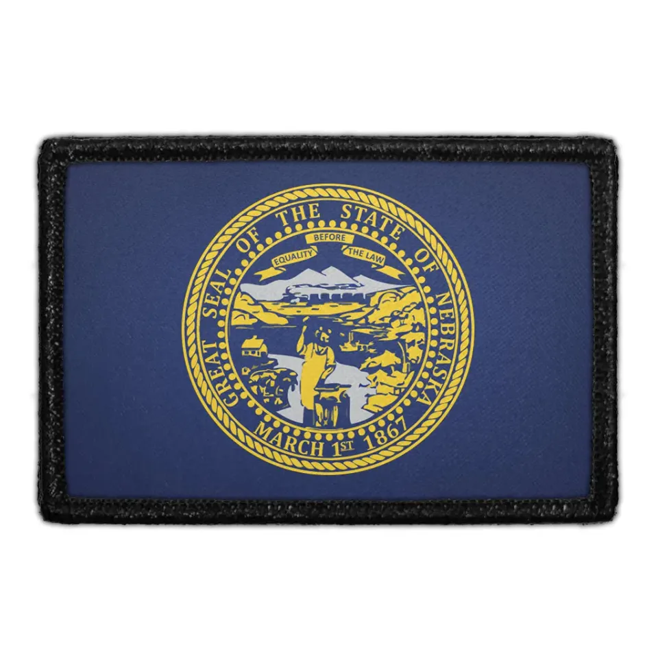 Pull Patch Nebraska State Flag patch farve 76x51 mm