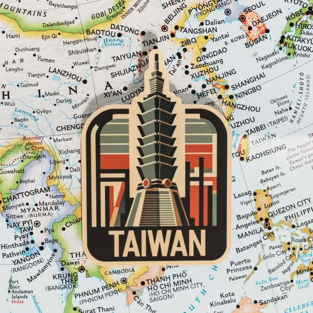 Vagabond Heart Taiwan klistermærke 83x57 mm