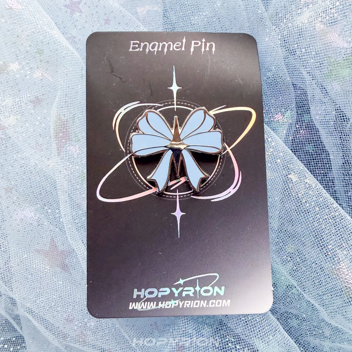 Hopyrion Star Ribbon enamel pin 3 cm rød