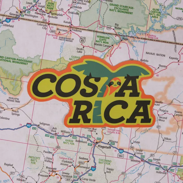 Vagabond Heart Costa Rica sticker 51x89 mm vejrbestandig