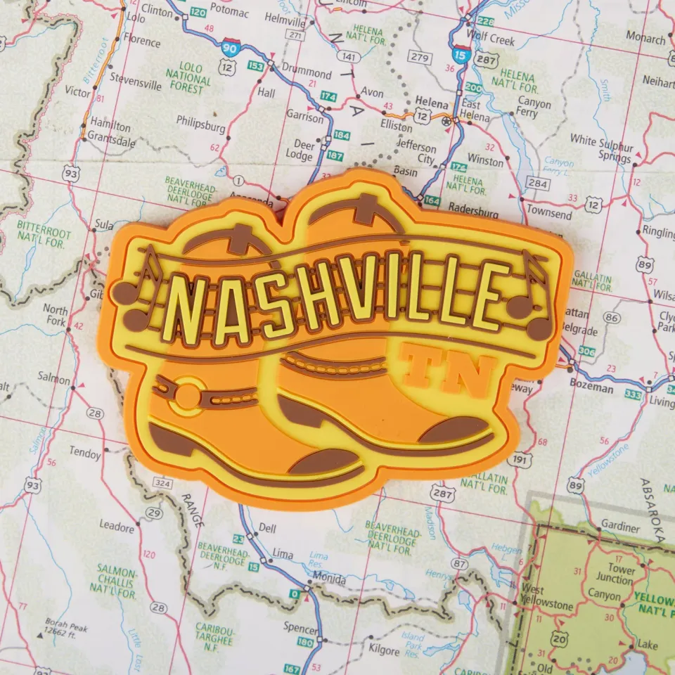 Vagabond Heart Nashville køleskabsmagnet PVC 3"