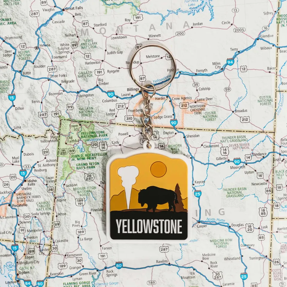 Vagabond Heart Yellowstone National Park nøglering
