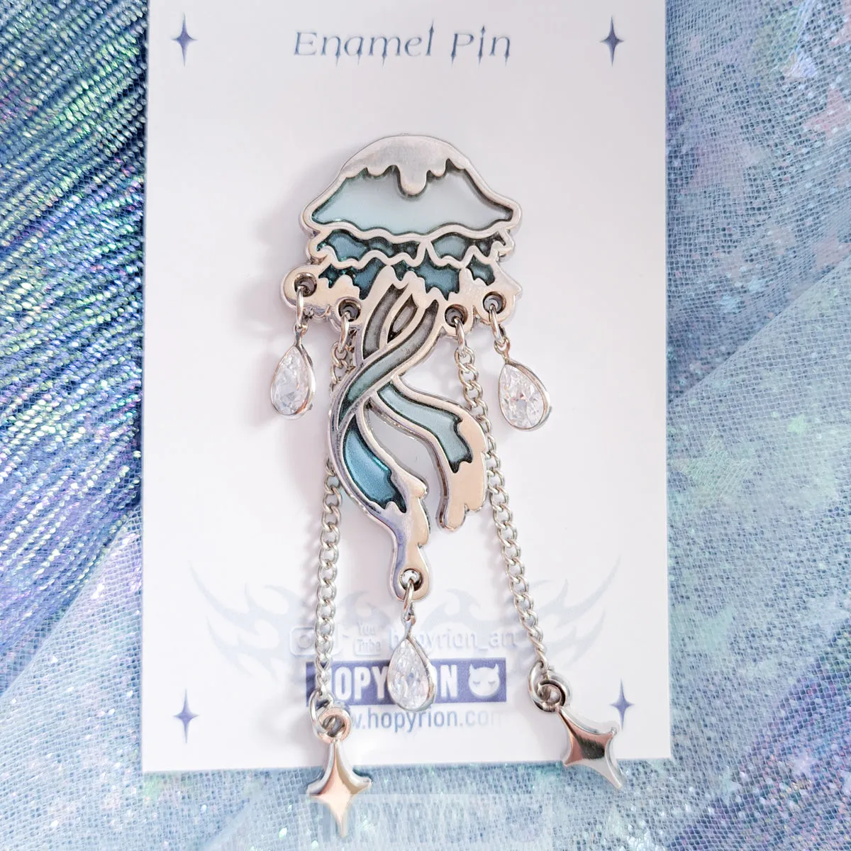 Hopyrion Melty Jelly enamel pin 5 cm blå
