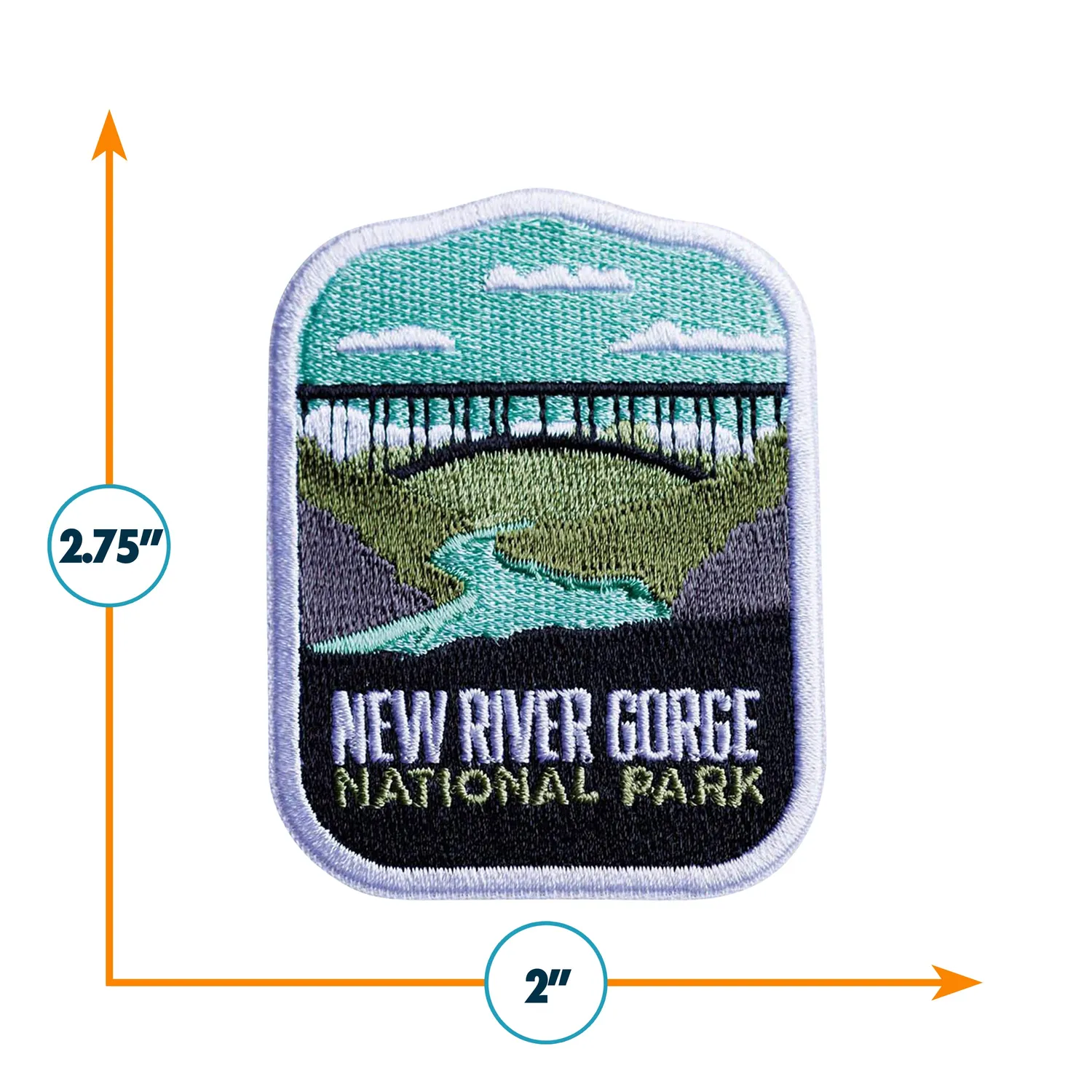 Vagabond Heart New River Gorge patch 70x51 mm