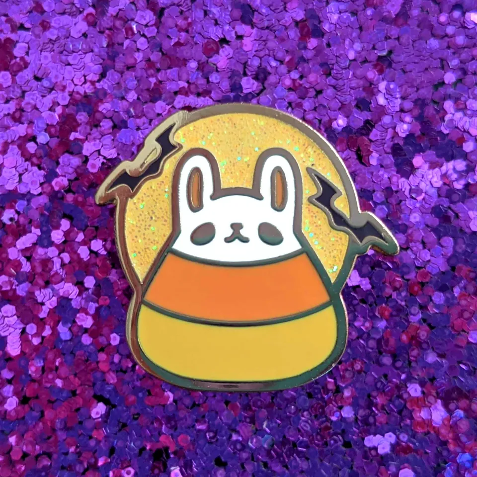 Appleminte Candy Corn Bun minipin guld 25 mm