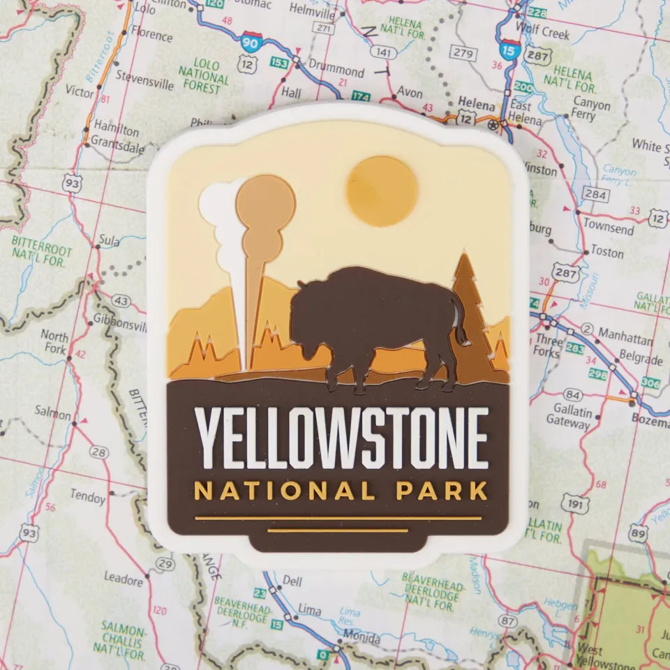 Vagabond Heart Yellowstone køleskabsmagnet 70x57 mm PVC