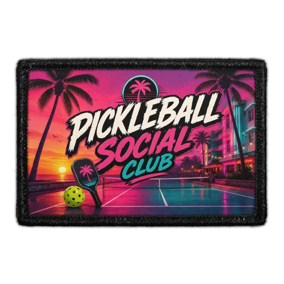 Pull Patch Pickleball Social Club patch velcro sport