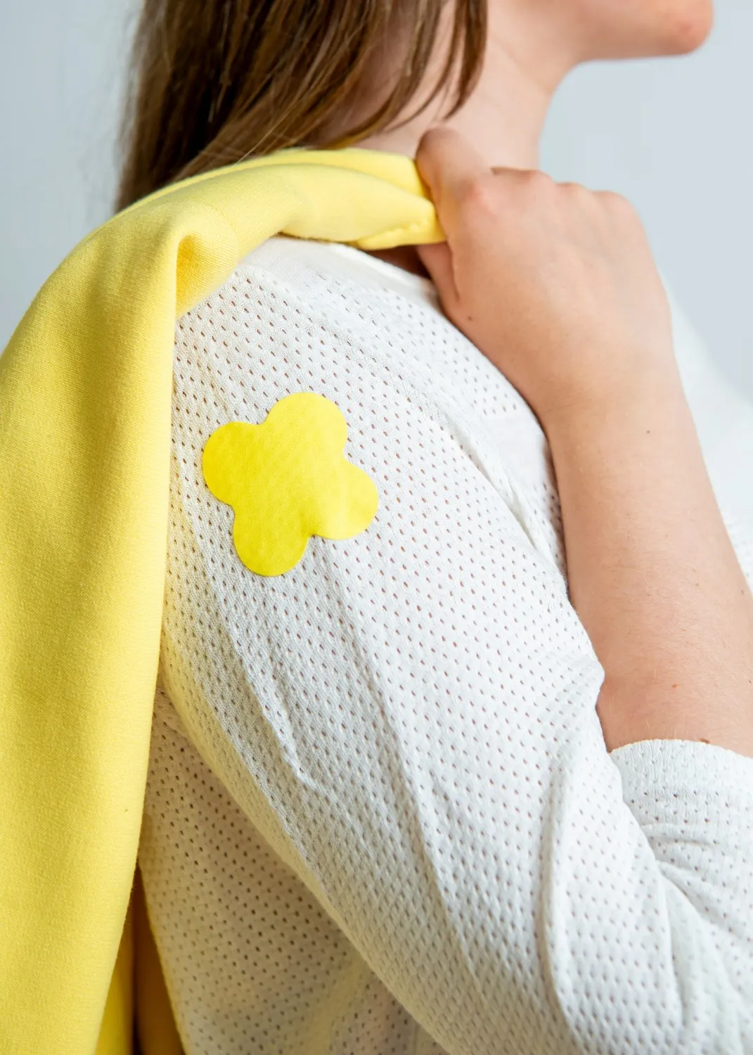 FabPatch Stretch Yellow Flowers lapper 3-pak gul