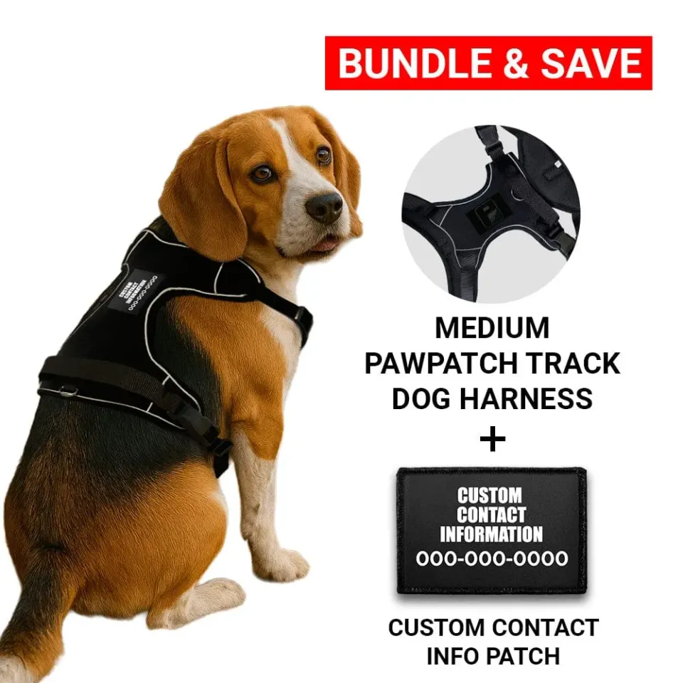 Pull Patch PawPatch Track Custom Contact Info hundesele Medium