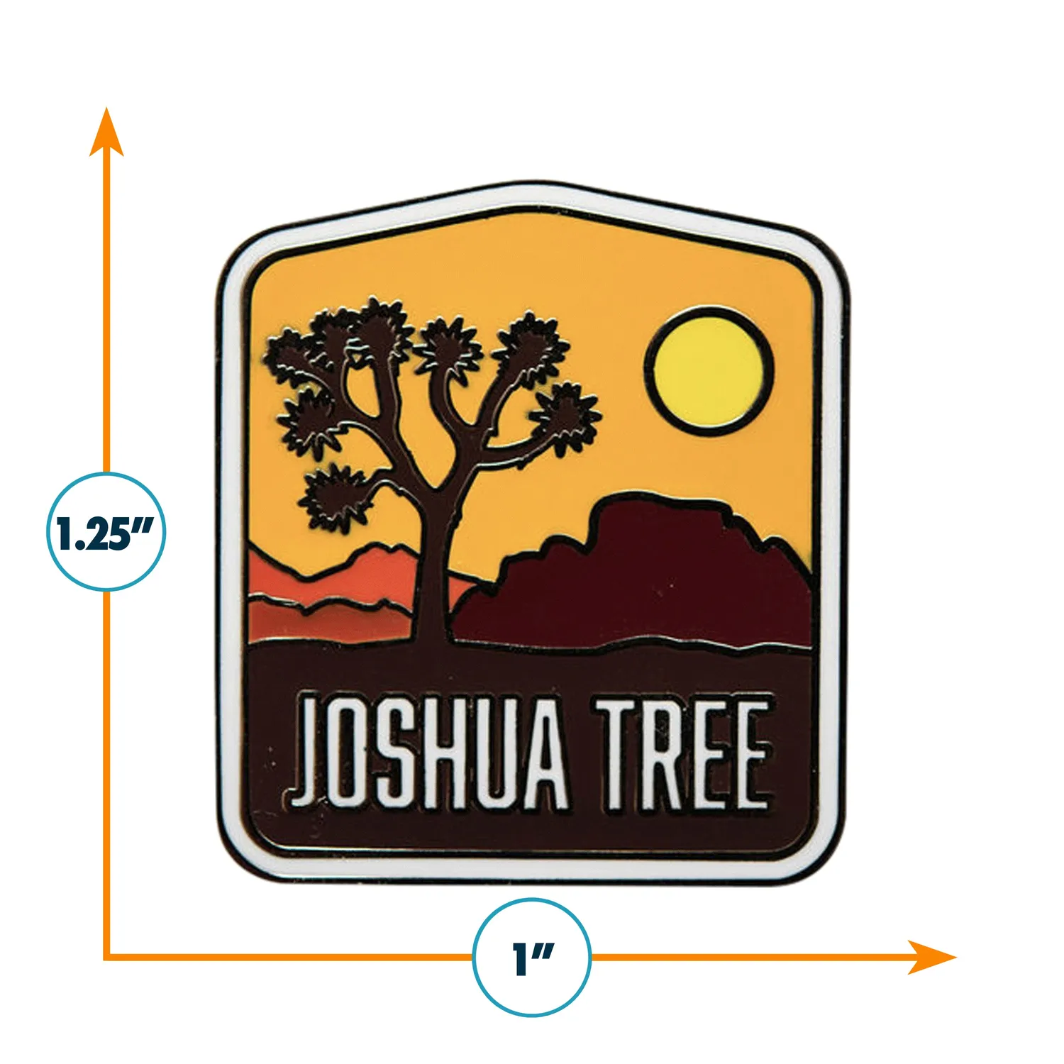 Vagabond Heart Joshua Tree National Park pin emalje