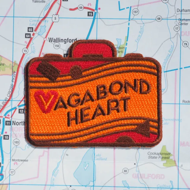 Vagabond Heart Wanderer strygemærke broderet