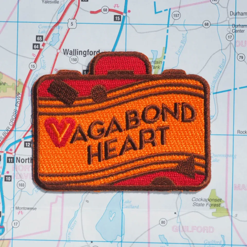 Vagabond Heart Wanderer strygemærke broderet