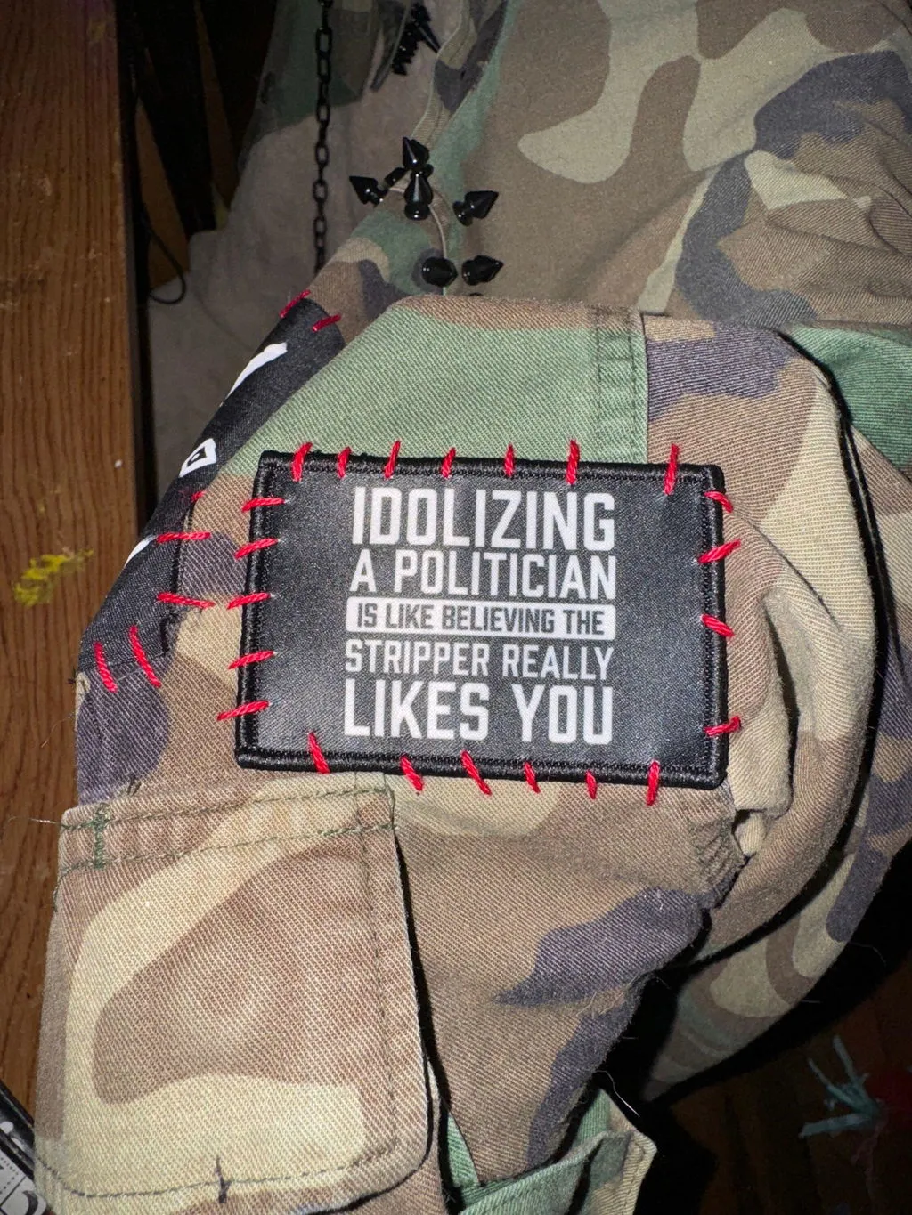 Pull Patch I Coach From The Couch patch velcro humor