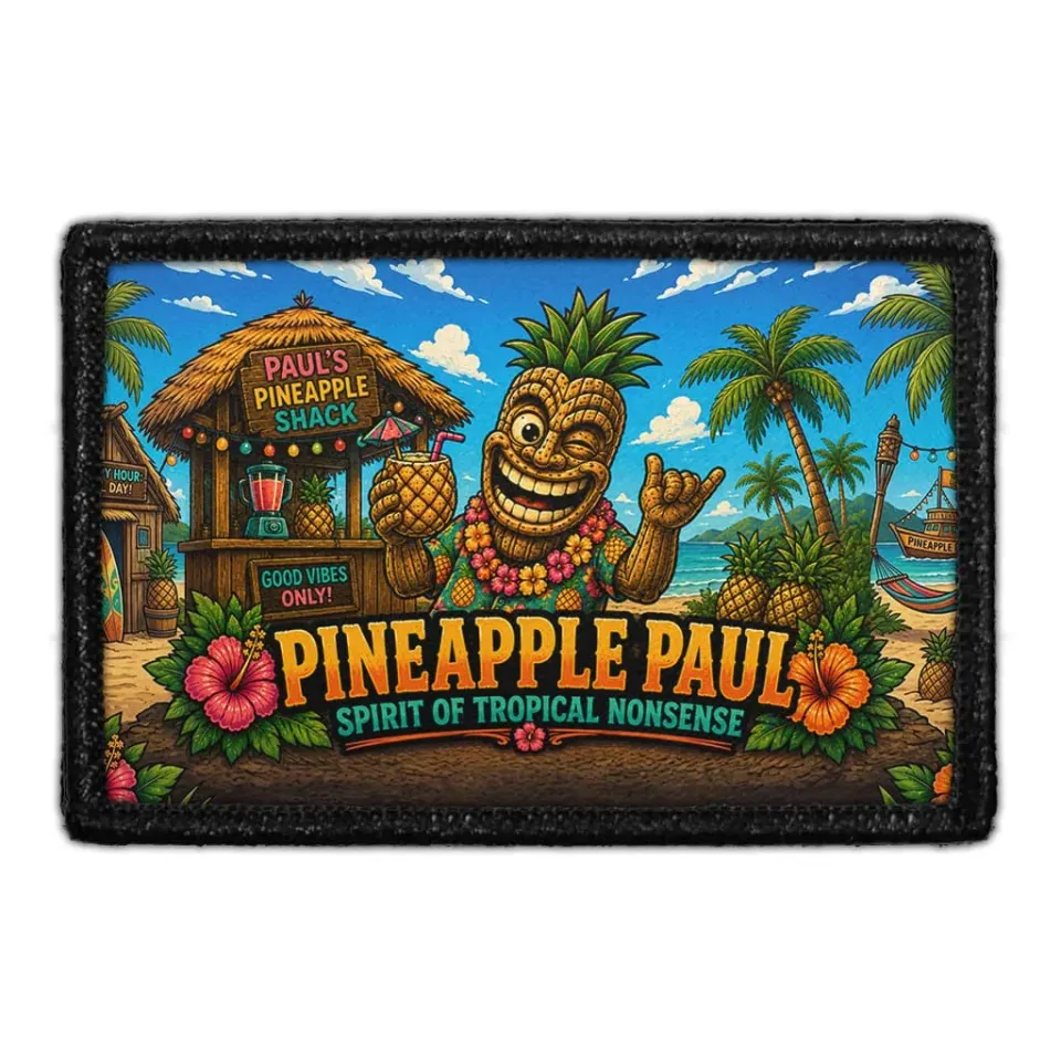 Pull Patch Pineapple Paul patch velcro tropisk