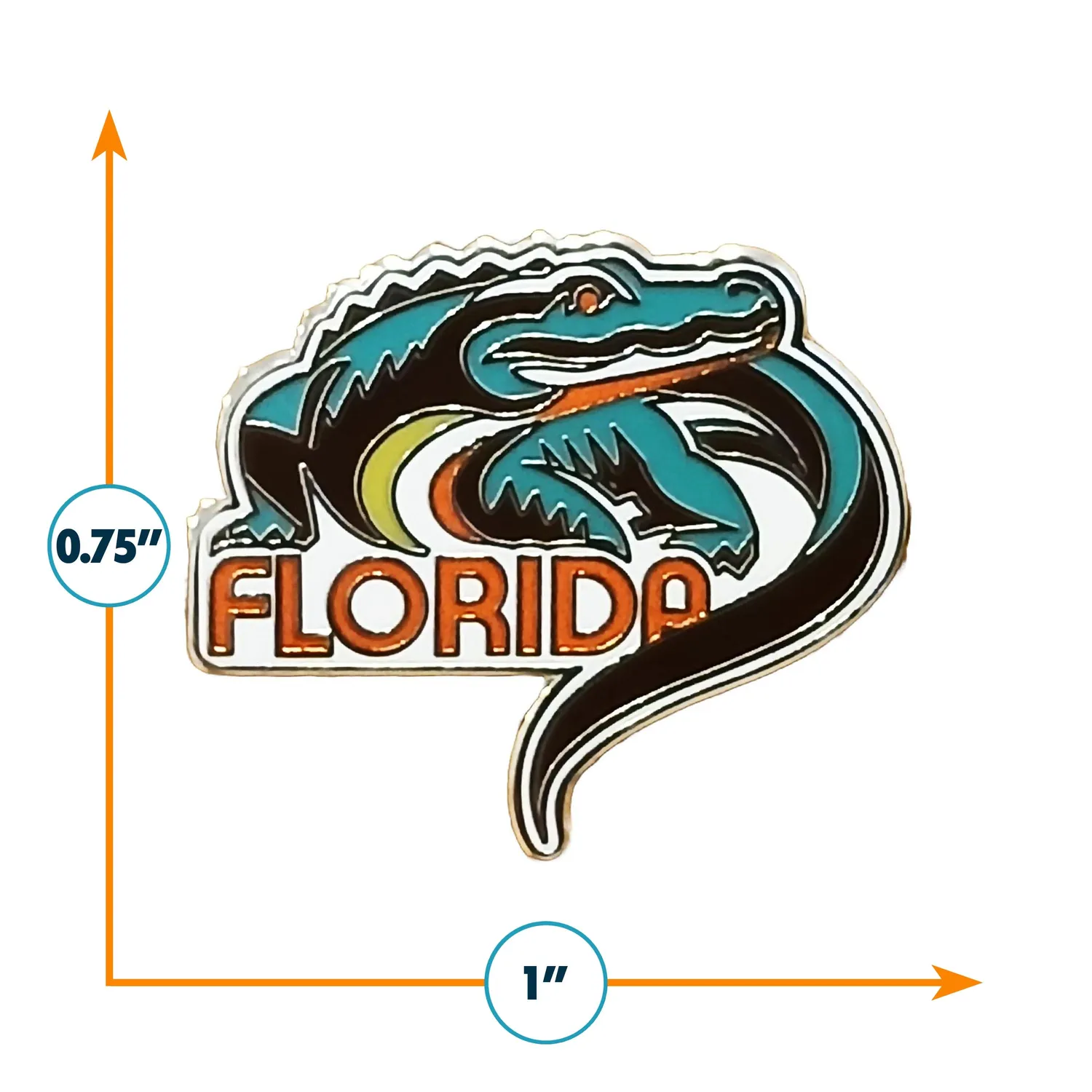 Vagabond Heart Florida pin hård emalje lille