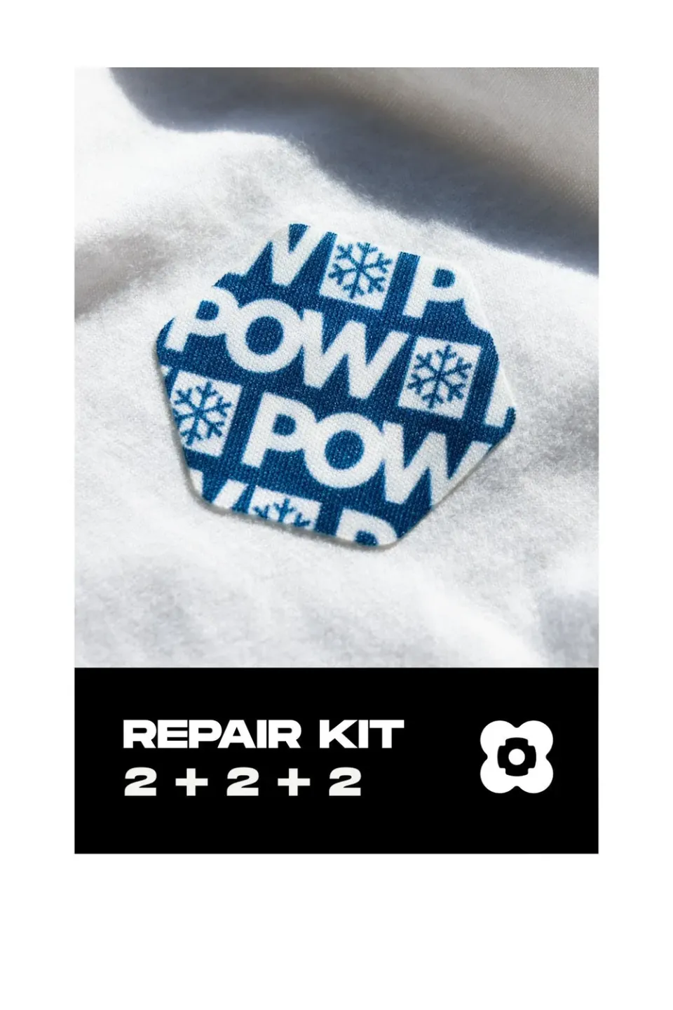 FabPatch POW Textile repair kit lapper 6 stk mix