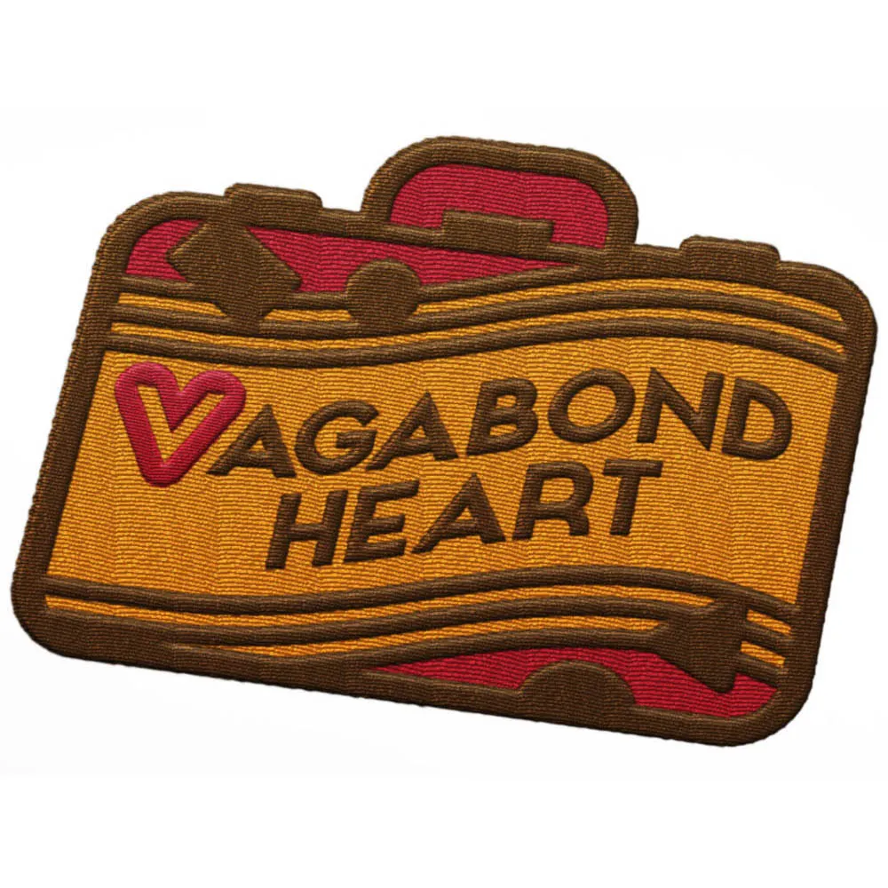 Vagabond Heart Wanderer strygemærke broderet