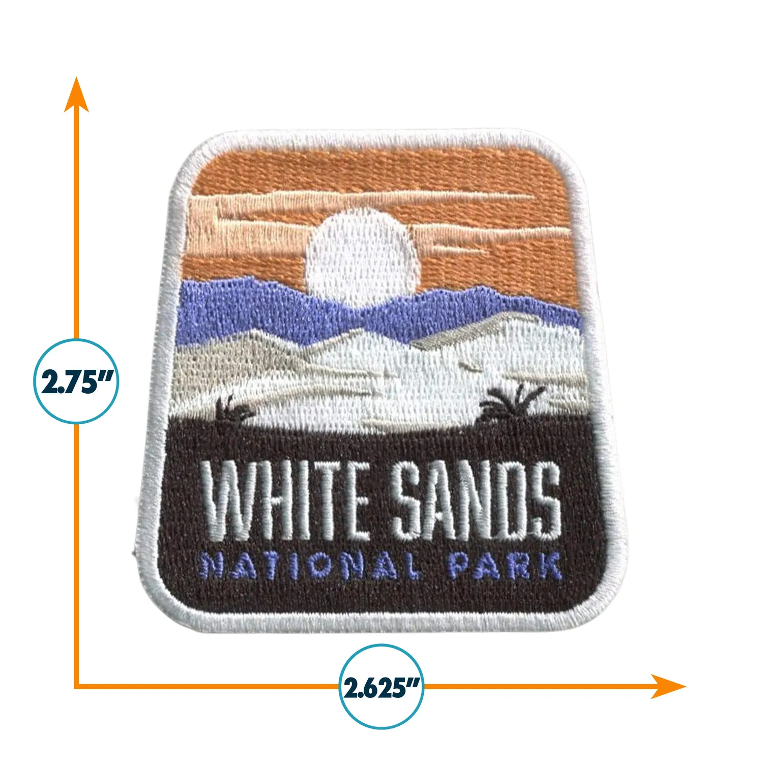Vagabond Heart White Sands National Park patch 70x67 mm