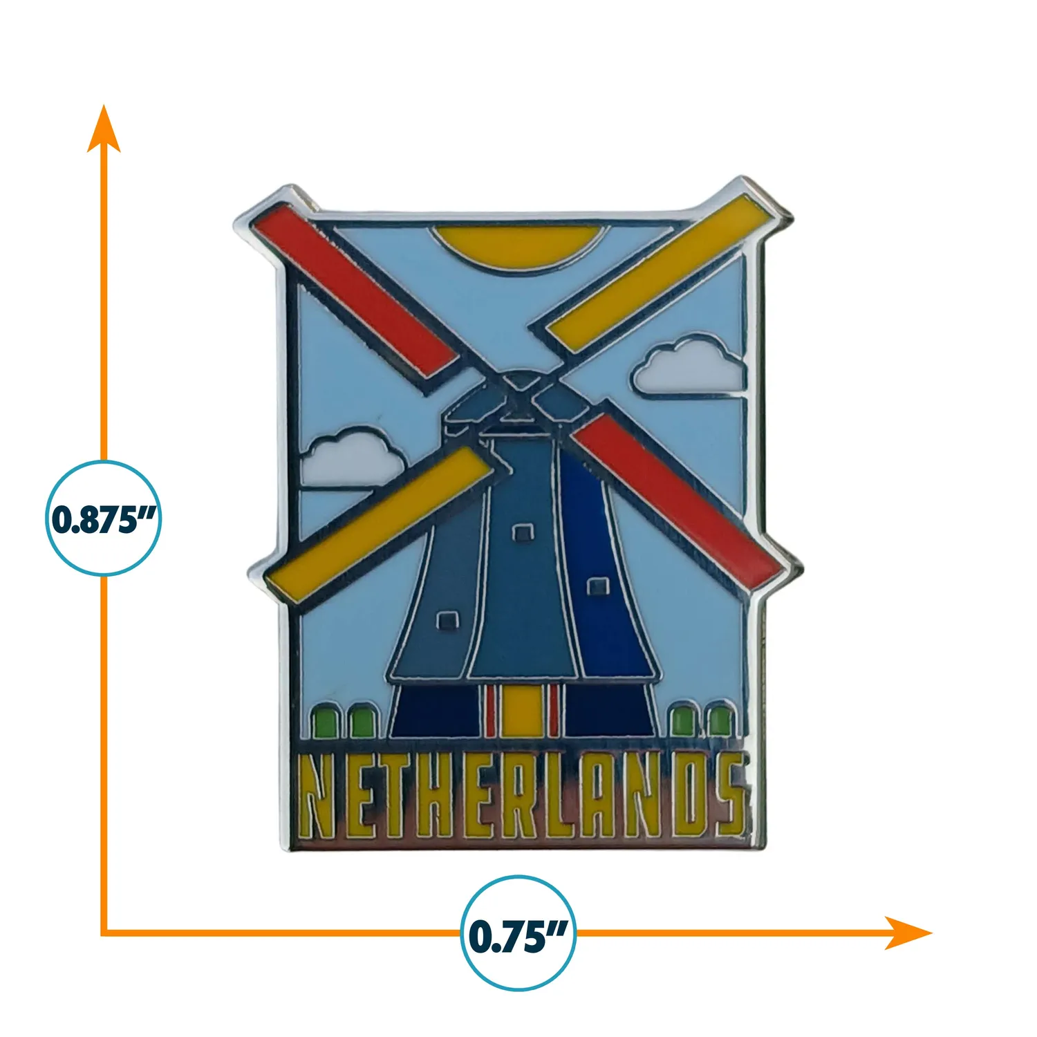 Vagabond Heart Netherlands emaljepin Holland 1 stk