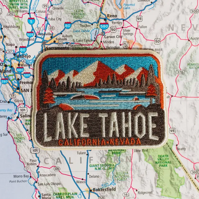 Vagabond Heart Lake Tahoe patch strygemærke broderet