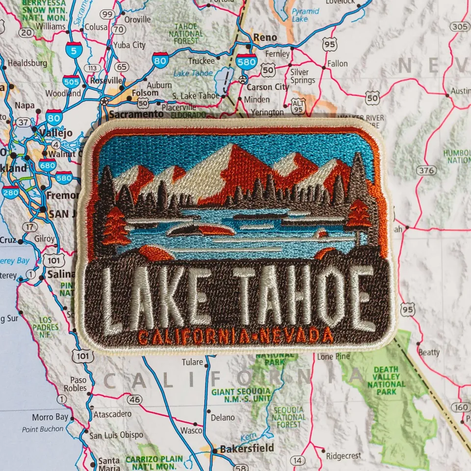 Vagabond Heart Lake Tahoe patch strygemærke broderet