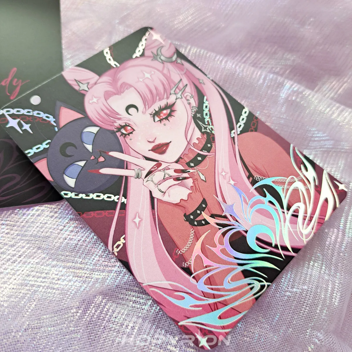 Hopyrion Black Lady mini print A7 holografisk