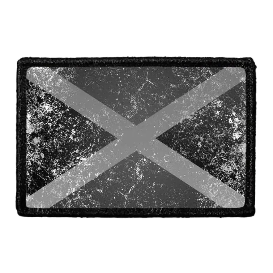 Pull Patch Jamaica Flag patch sort-hvid velcro