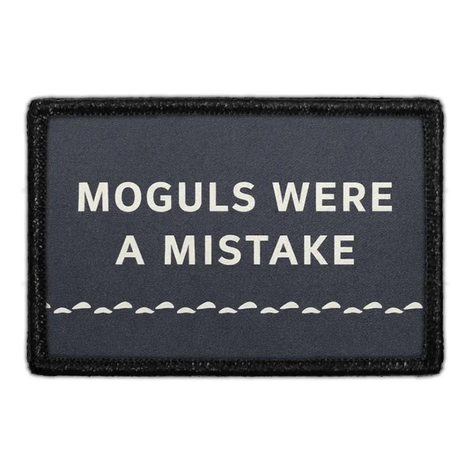 Pull Patch Moguls Were a Mistake patch velcro 3x2 ski
