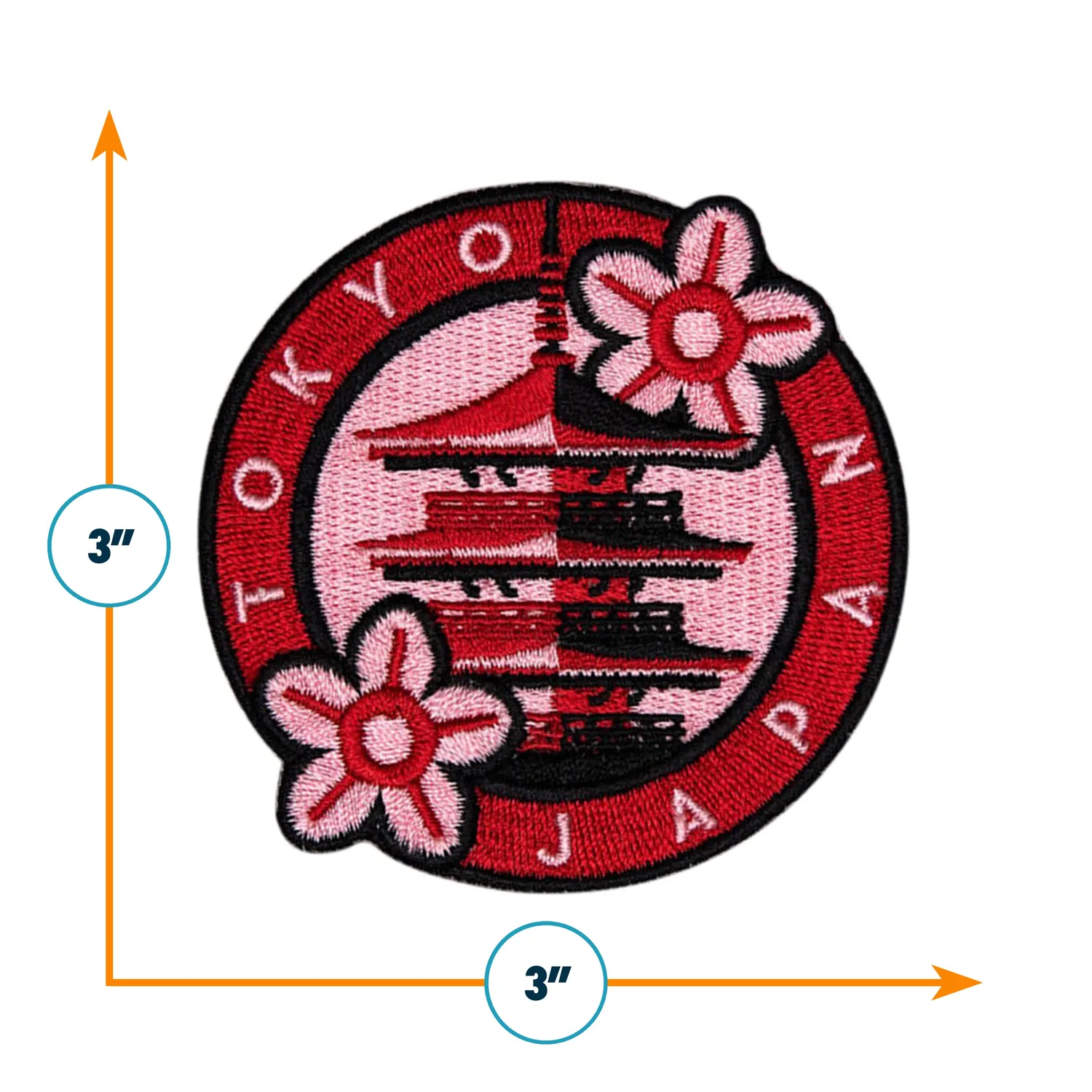 Vagabond Heart Tokyo Japan strygemærke helligdom broderet