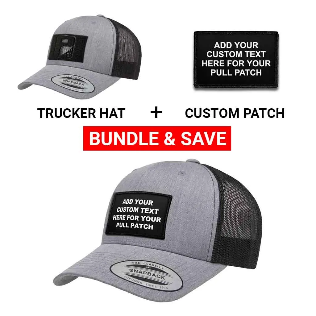 Pull Patch Custom Text kasket bundle 4 linjer