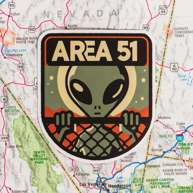 Vagabond Heart Area 51 klistermærke 1 stk alien