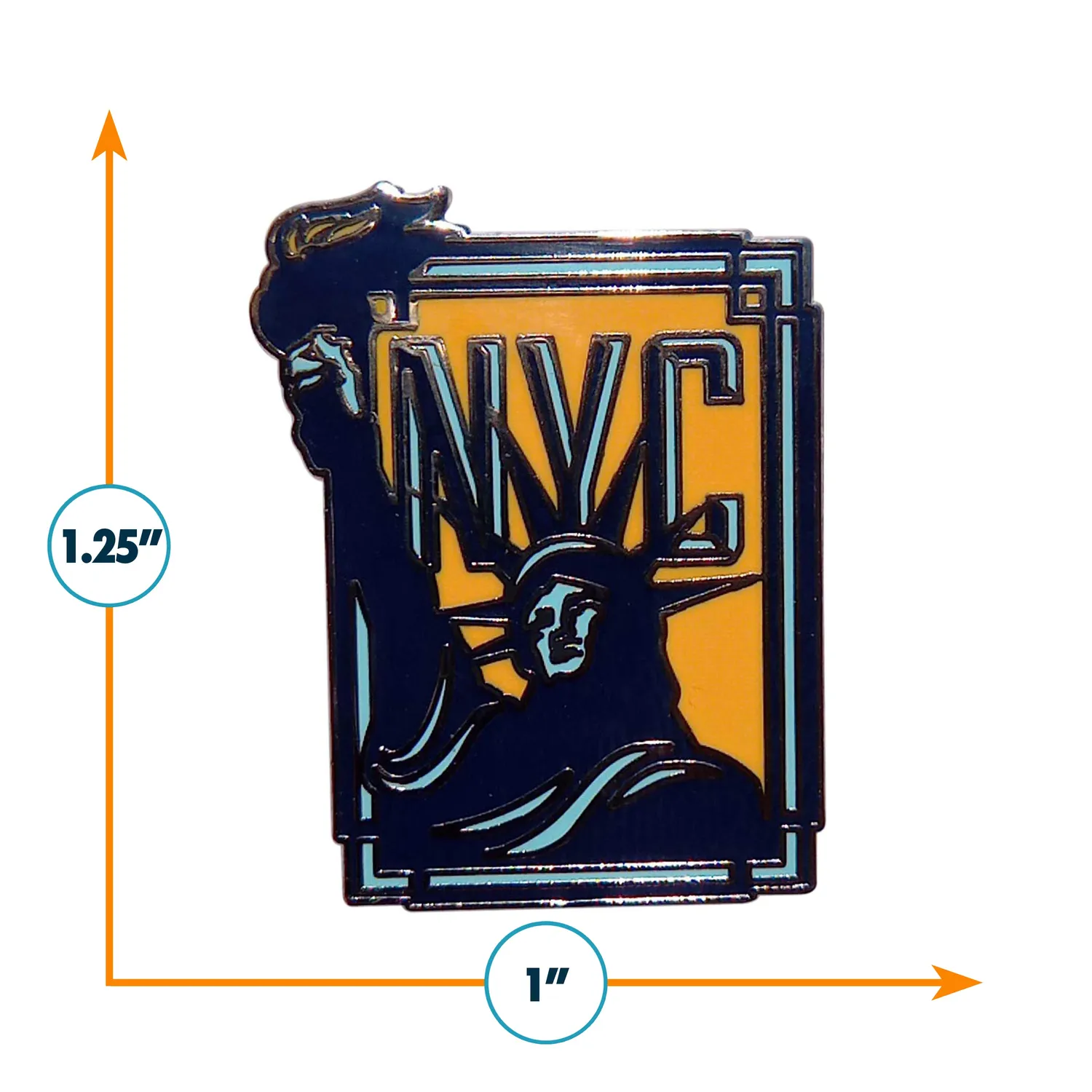Vagabond Heart New York NYC pin emalje