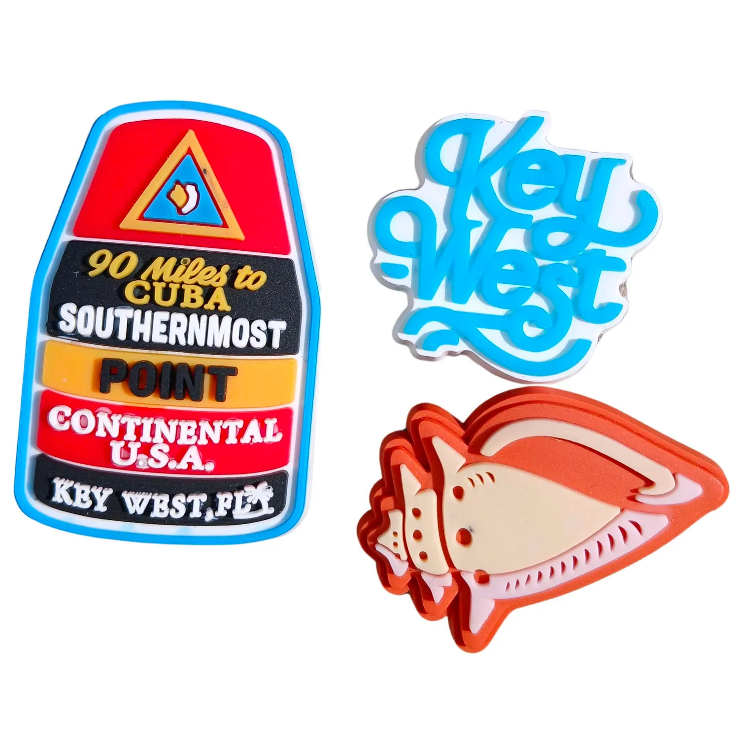 Vagabond Heart Key West sko charms 3-pak PVC