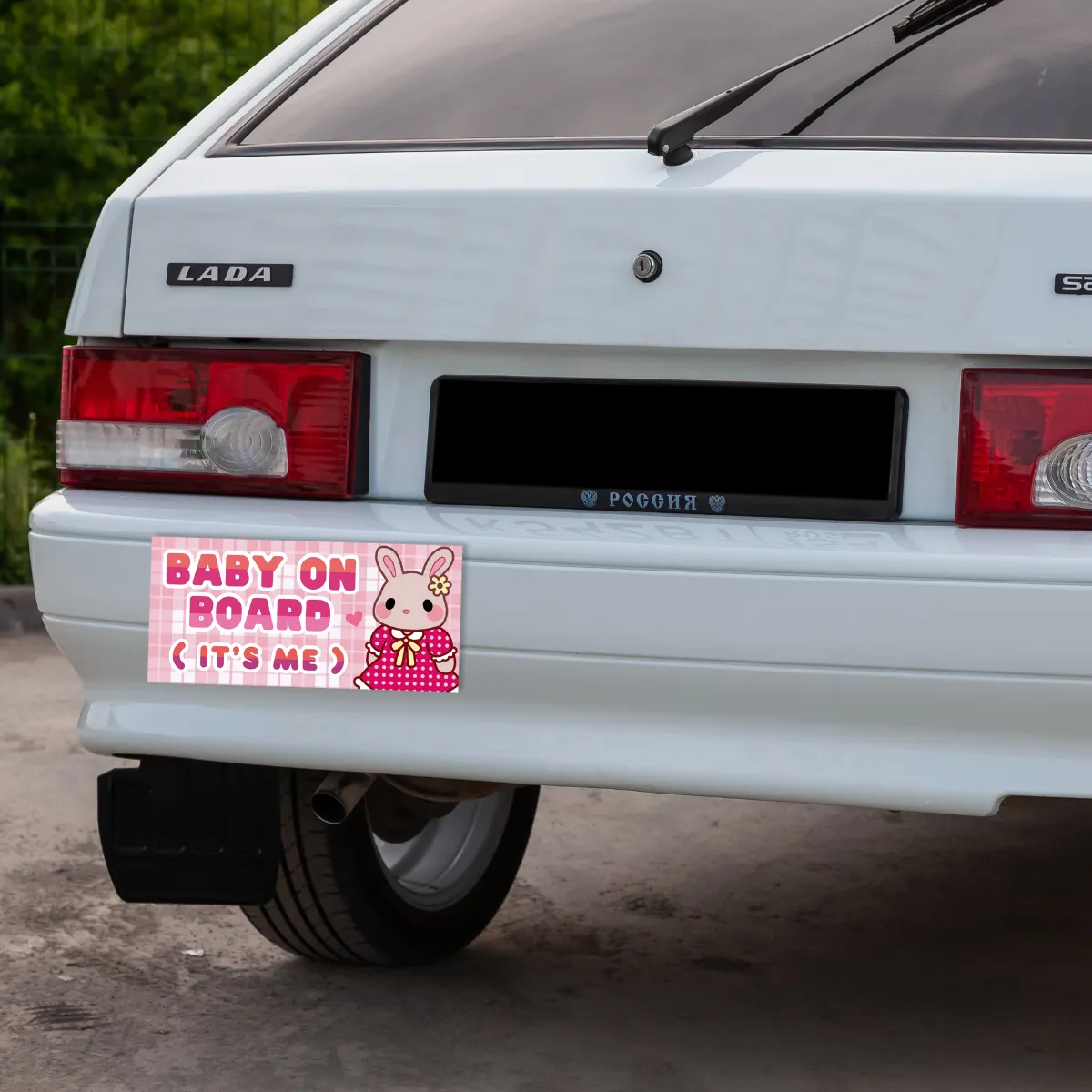Appleminte Baby On Board klistermærke bil 8 tomme