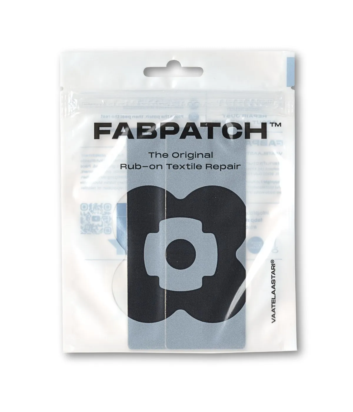 FabPatch Stretch tekstillapper 2 stk sort lang