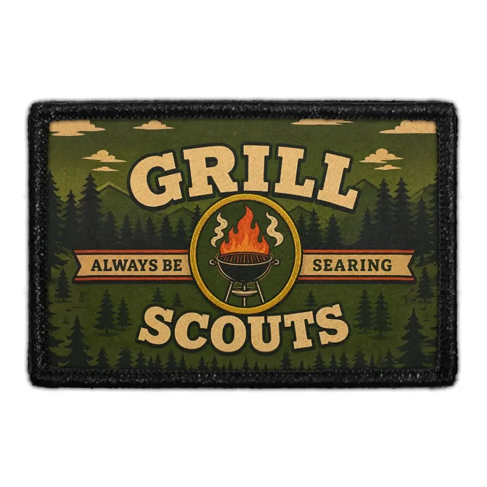 Pull Patch Grill Scouts patch med velcro 3x2 grill