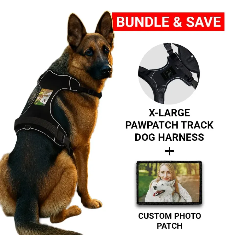 PawPatch Track hundesele X-Large + foto patch med velcro