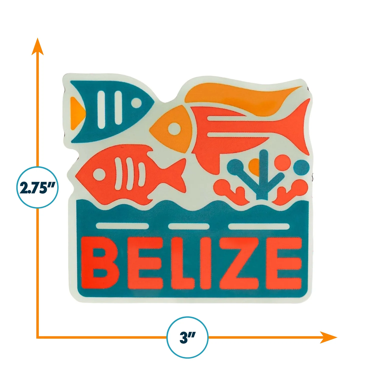 Vagabond Heart Belize sticker klistermærke vejrbestandig