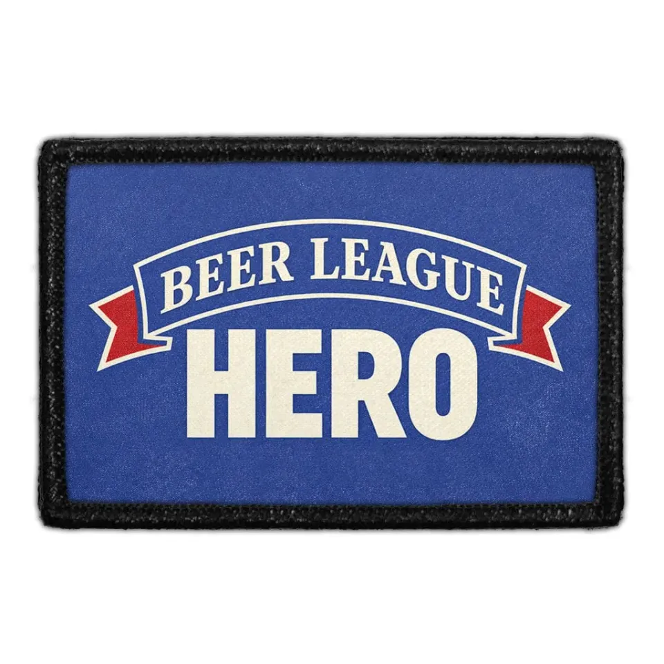 Pull Patch Beer League Hero mærke 7,6 cm hockey