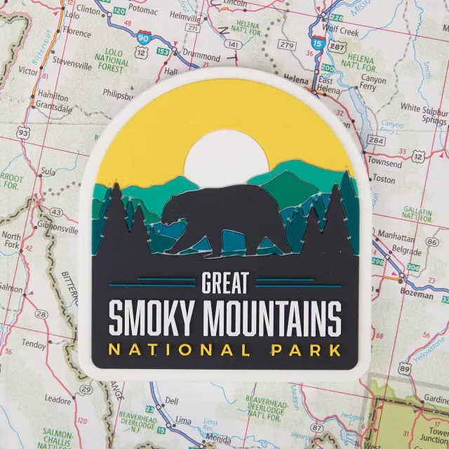 Vagabond Heart Smoky Mountains magnet PVC
