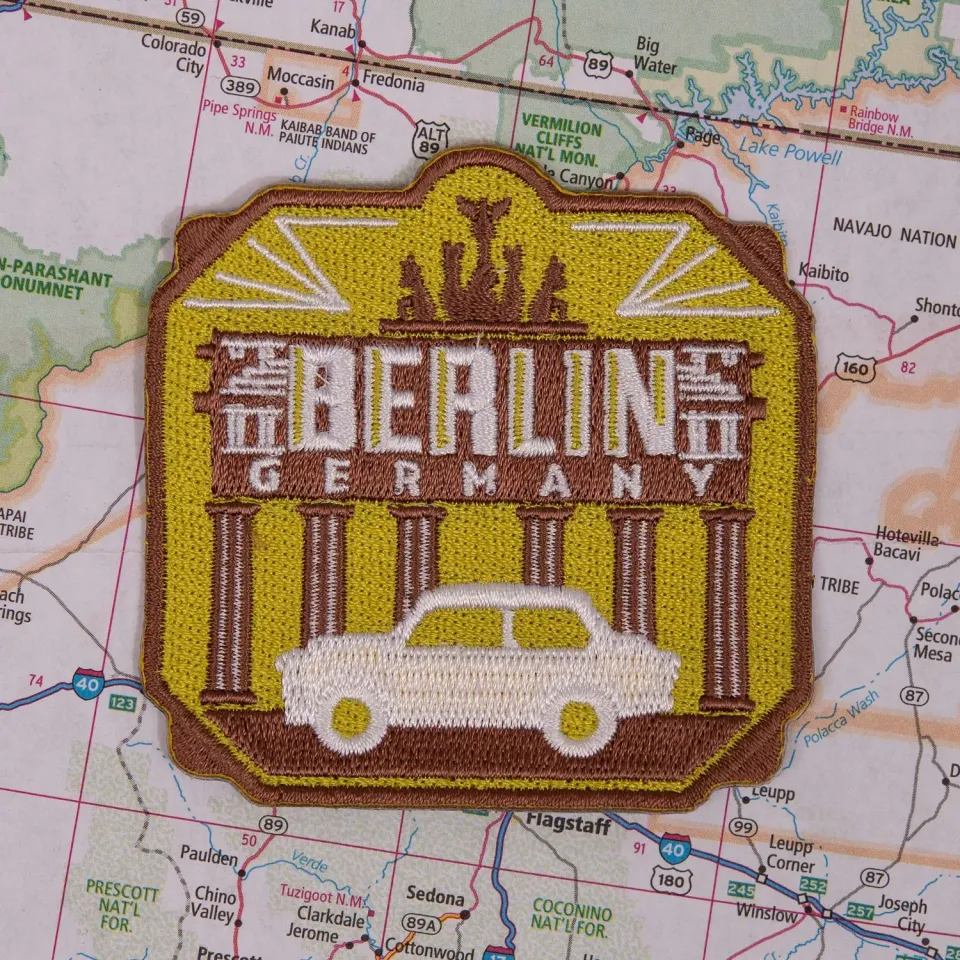 Vagabond Heart Berlin Germany patch stryges på